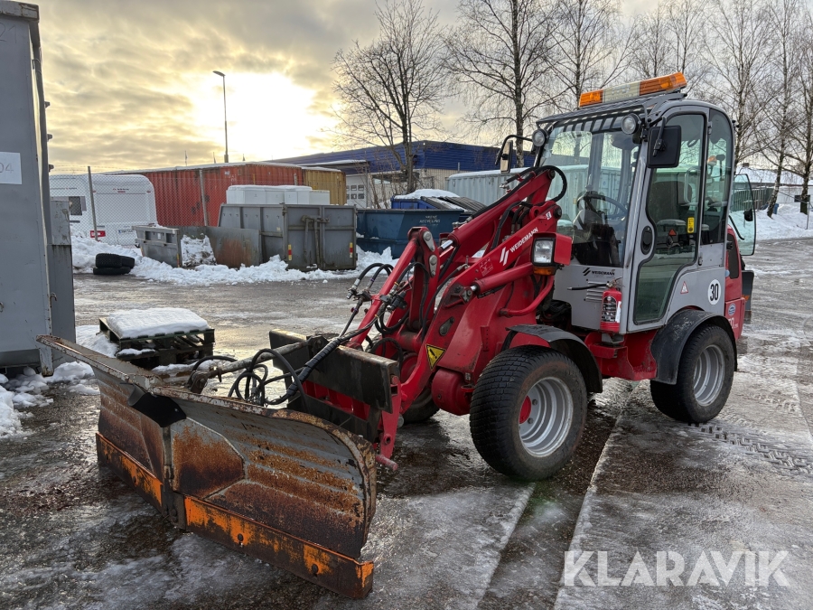 Kompaktlastare Weidemann 1250 CX35 med vikplog