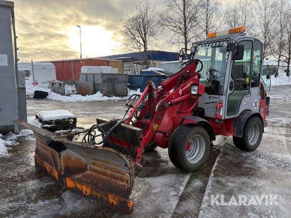 Kompaktlastare Weidemann 1250 CX35 med vikplog