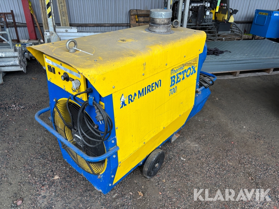 Luftvärmare Värmeväxlad Olja 70 Kw ThermoBetox 700