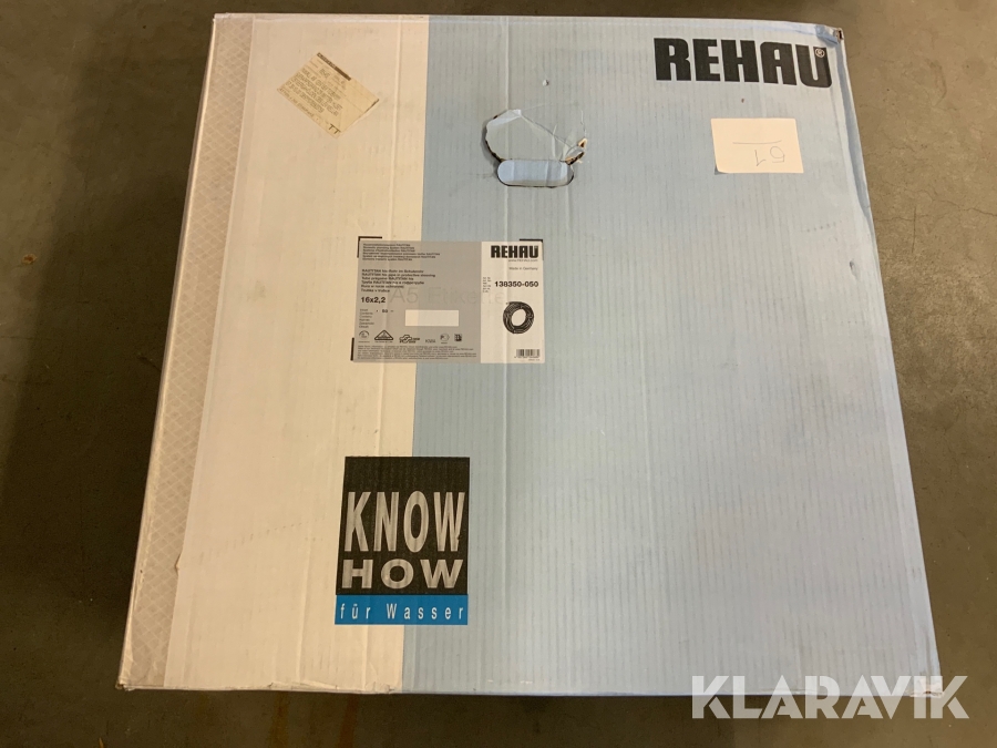 Pex rör Rehau 16x2,2. längd 50 meter