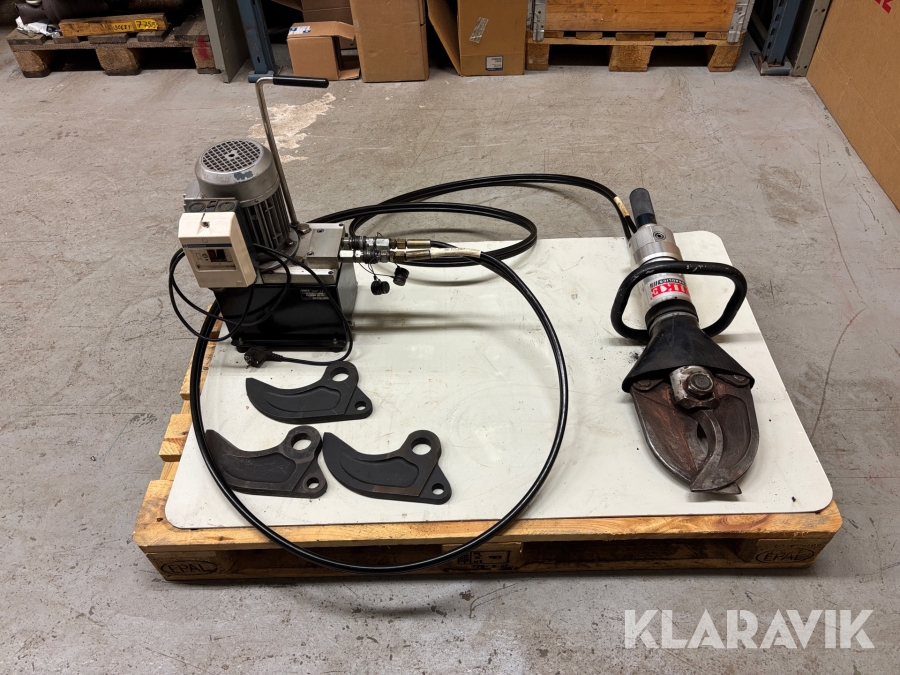 Hydrauliskt klippverktyg Nike DHS 150 med hydraulpaket