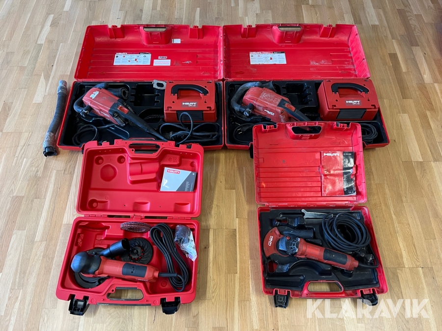 Paket med Betongslipar Hilti DGH130, DG150, DG-EX 125/5