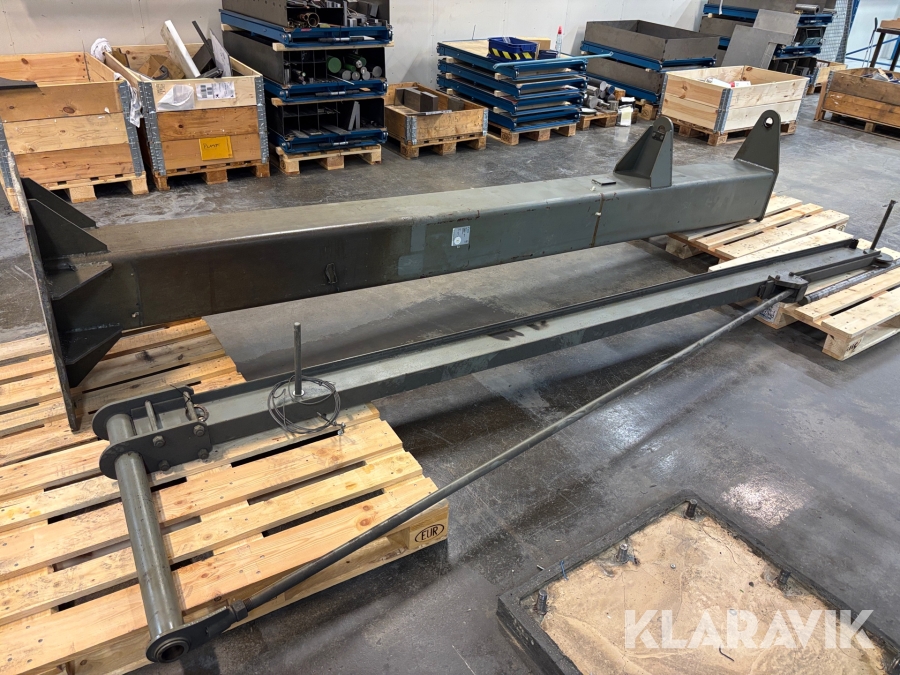 Pelarsvängkran med 1000kg telfer