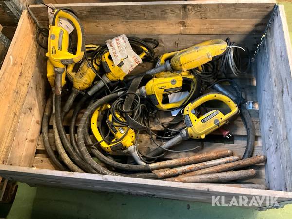 Betongvibrator 9st Atlas Copco AME 600 HA 35/1