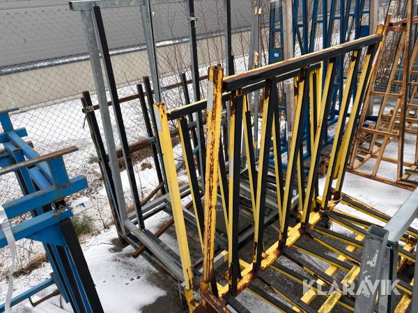 Glas/ skivställ, L stativ 4st