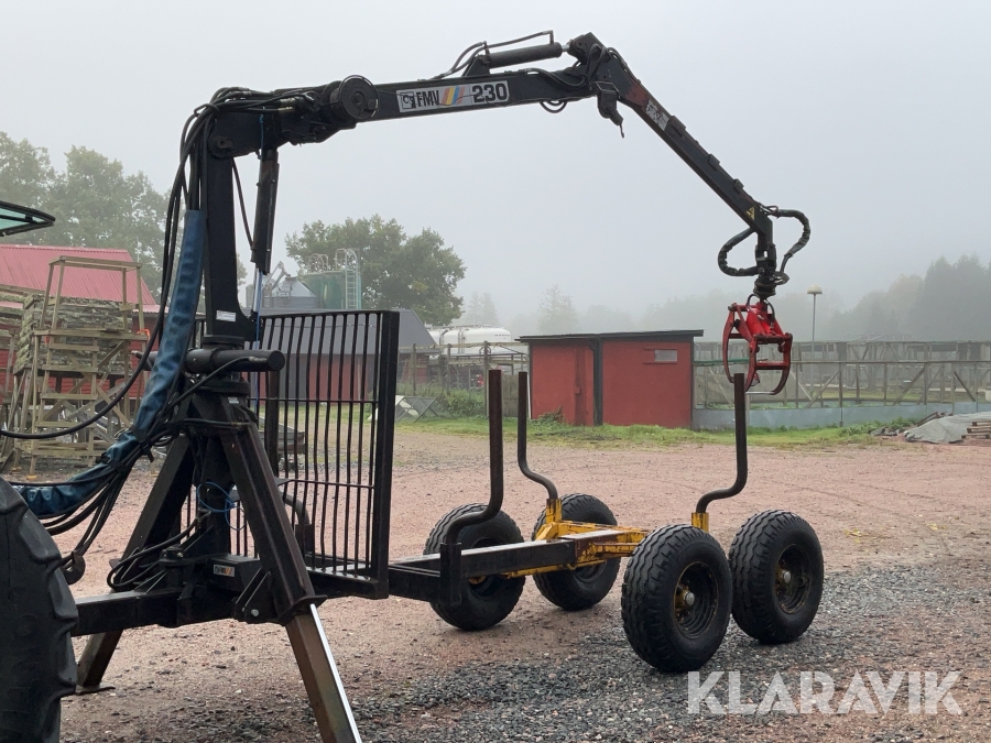 Huggarvagn Moheda 7ton med FMV 230 kran