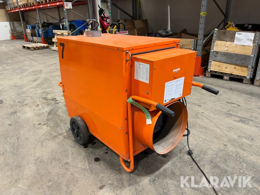 Luftvärmare värmeväxlare olja 50kw Heylo K 50