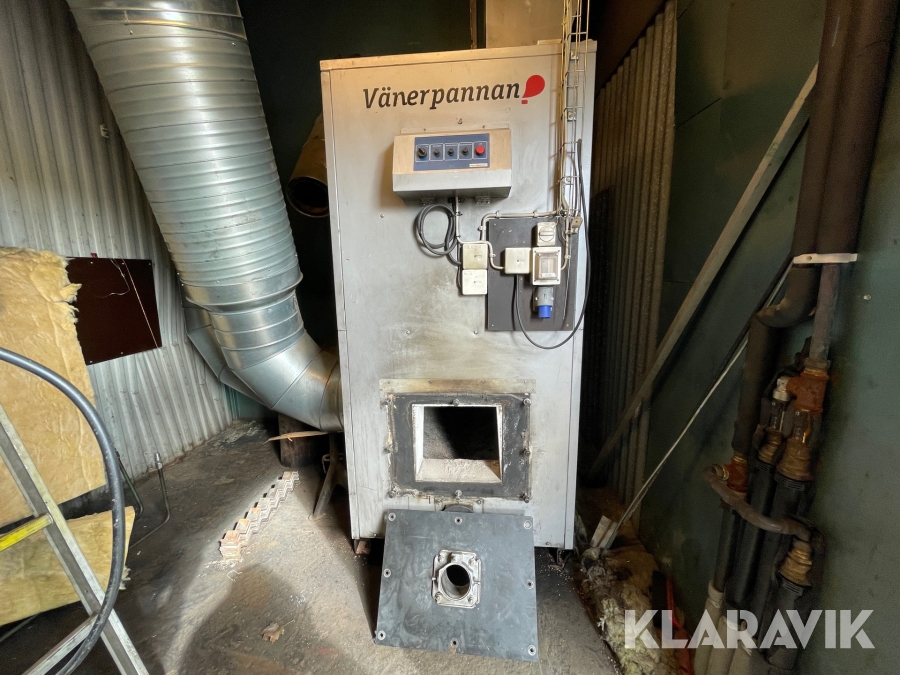 Värmepanna och radialfläkt Vänerpannan 100kW