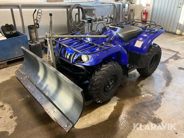 Fyrhjuling Yamaha Bruin 350 ultramatic 4x4 med snöplog
