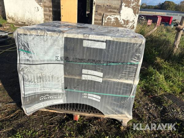 Pall med glaserade tegel takpannor Hollander Monier 288st