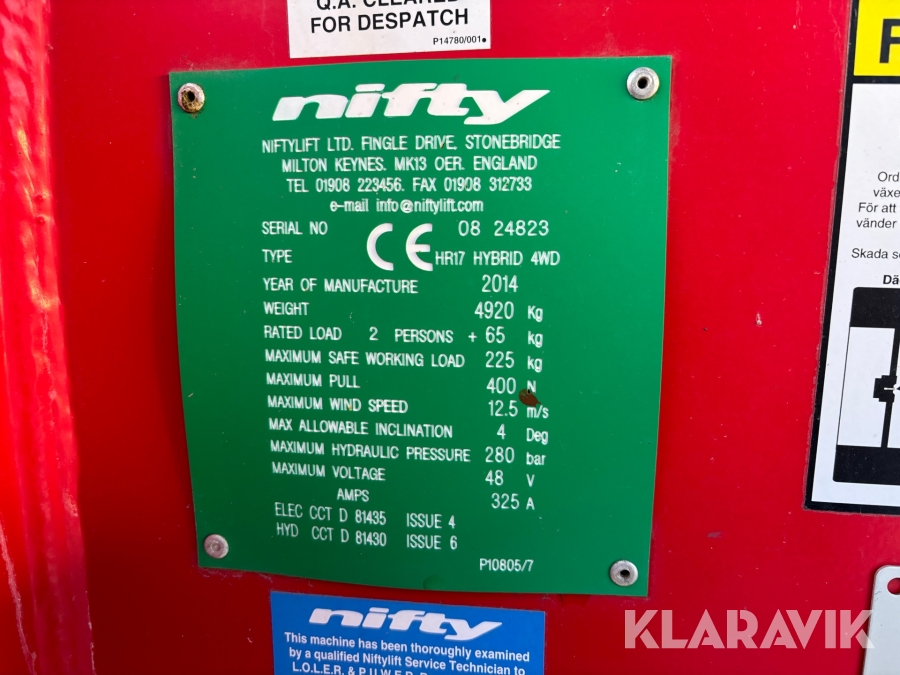 Vikbomlift Nifty HR17 Hybrid