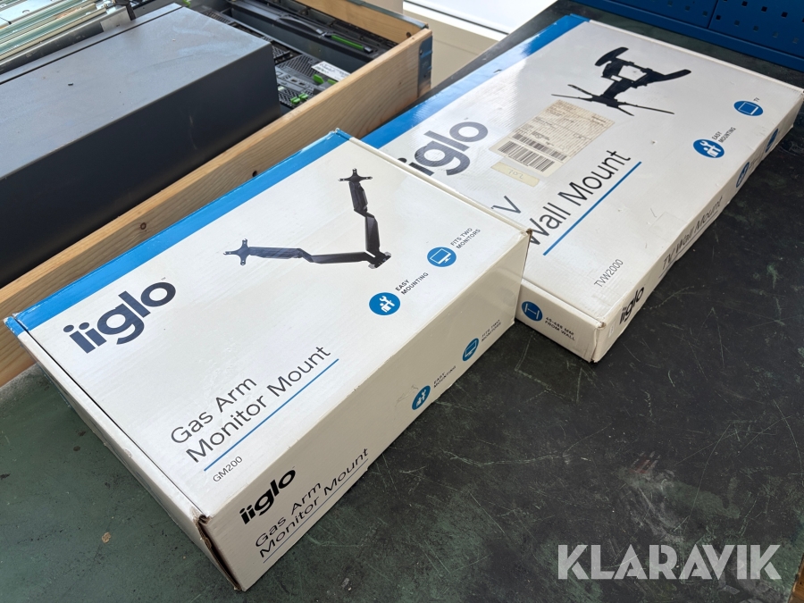 Väggfästen till skärm iiglo 2st