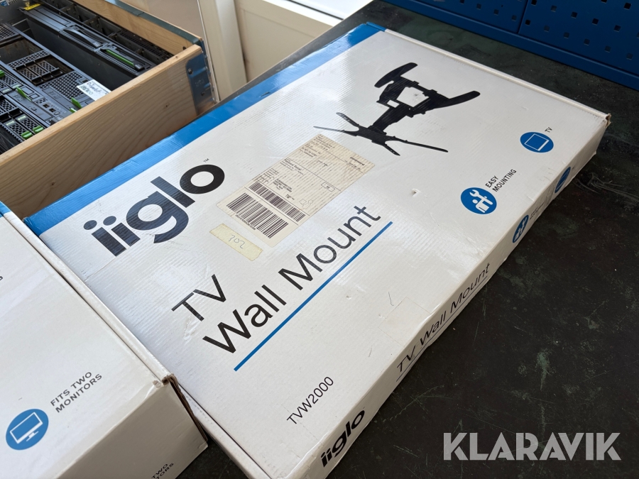 Väggfästen till skärm iiglo 2st