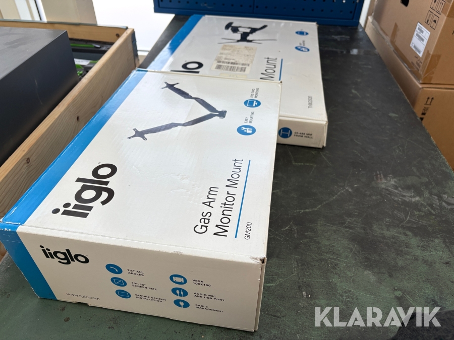 Väggfästen till skärm iiglo 2st