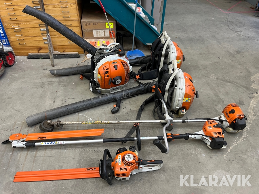 Paket med Lövblås, röjsåg, häcksax Stihl