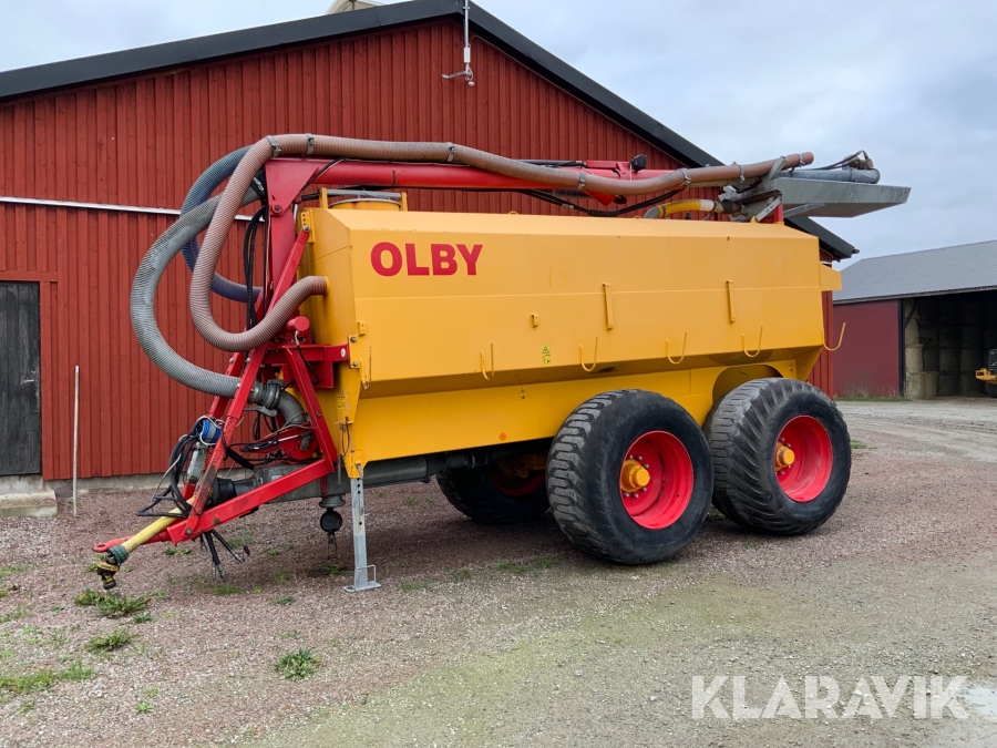 Pumptankvagn Olby 15000 L med sug och pumpkran
