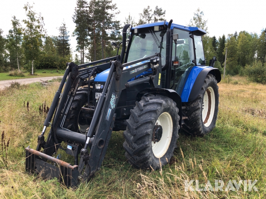 Traktor New Holland TS90 med Trimalastare