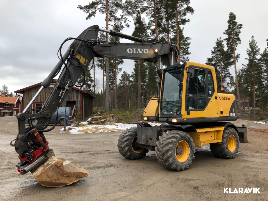 Hjulgrävare Volvo EW 140B m tiltrotator