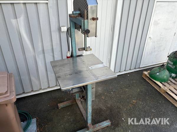 Bandsåg med rostfritt bord