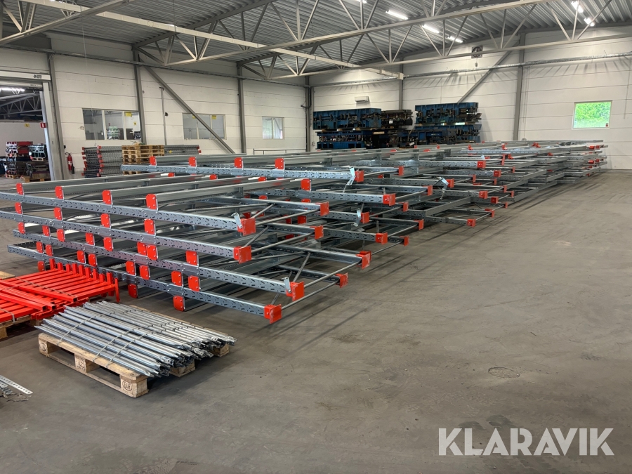 Pallställ för djupstapling EAB Cubic för ca 450 pall