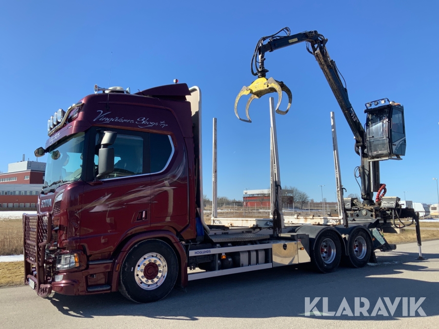 Timmerbil Scania R580 6x4 OP Höglunds