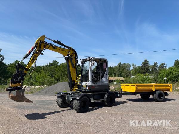 Grävmaskin Wacker Neuson 6503-2 med vagn och redskap