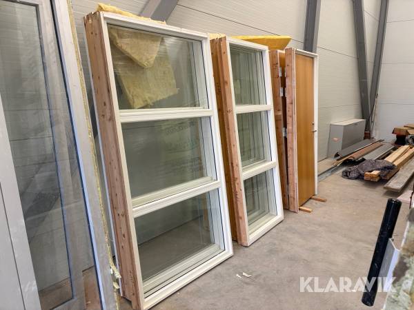 Kontorsdörrar 4 st med glaspartier