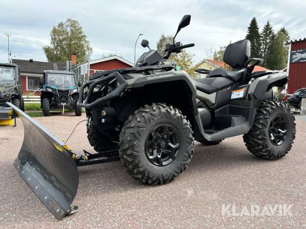 ATV Can-Am Outlander MAX 650 med plog