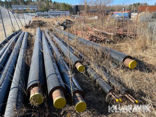 Parti med fjärrvärmerör