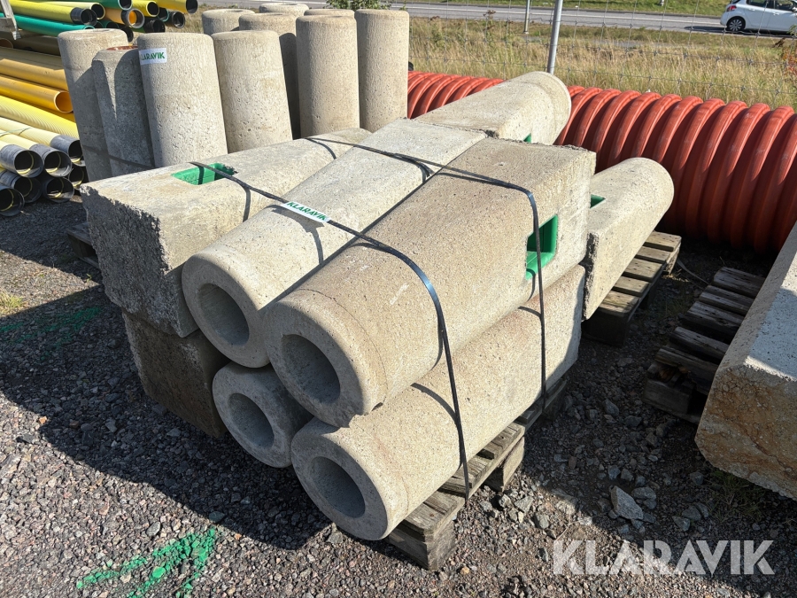 Fundament till belysningsstolpe 9 st