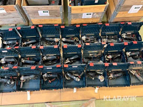 Paket med 22st Vinkelslip Bosch GWS 17-125 CI