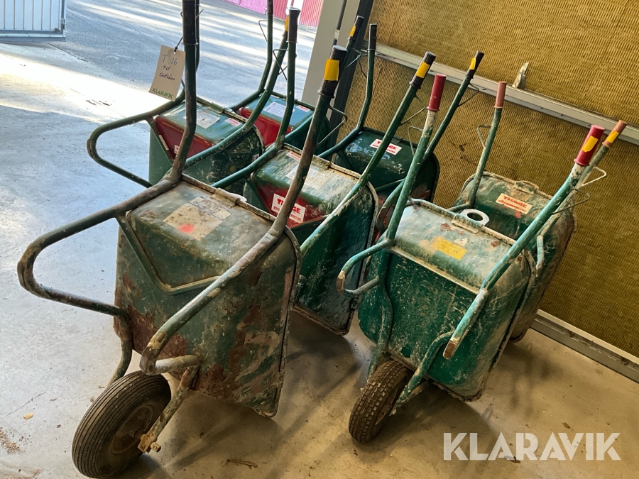 Brukskärra med lyftöron Hörby Bruk Murbrukskärra