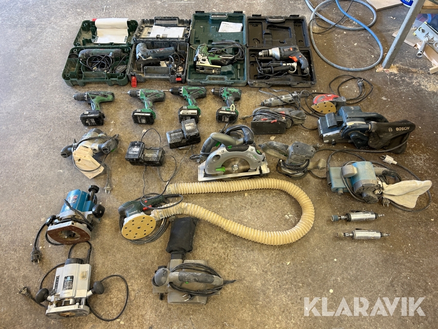 Parti elhandmaskiner - 22 st