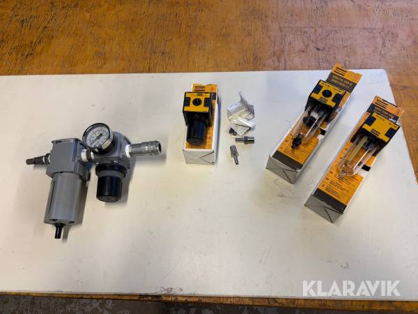 Tryckluftfilter och regulatorer Atlas Copco/Parker till kompressor