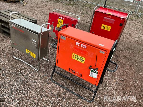 Elcentraler 4st Byggel, Byggström U63A, UC 63