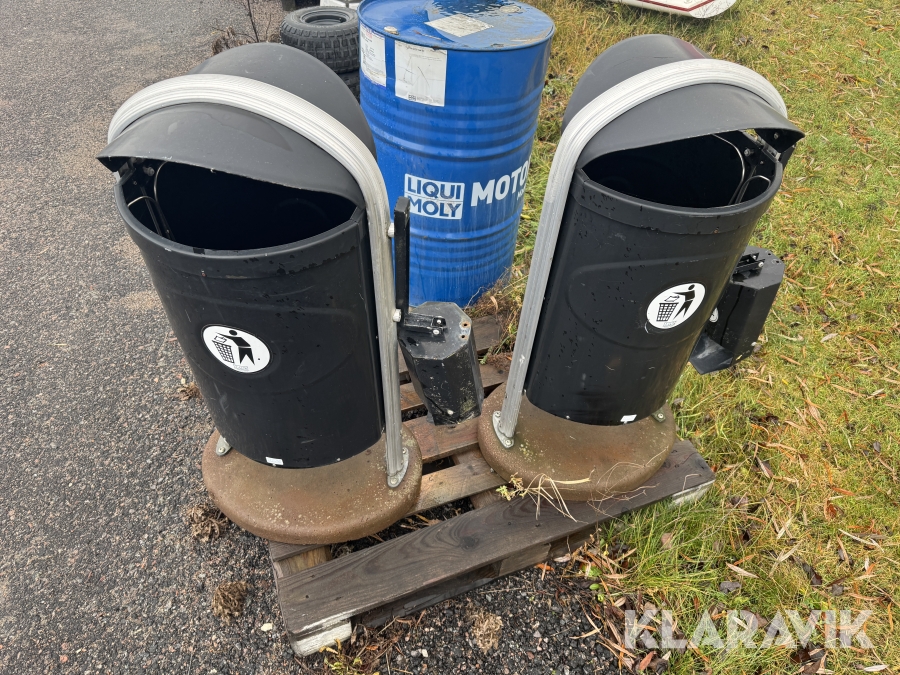 Papperskorg Hags Ellipse 60L 2st