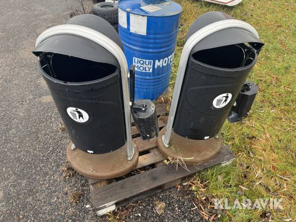 Papperskorg Hags Ellipse 60L 2st