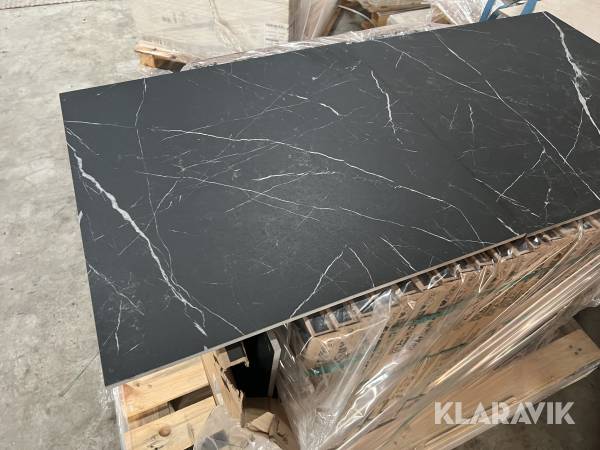 Granitkeramik matt marmor svart 60x60  100kvm