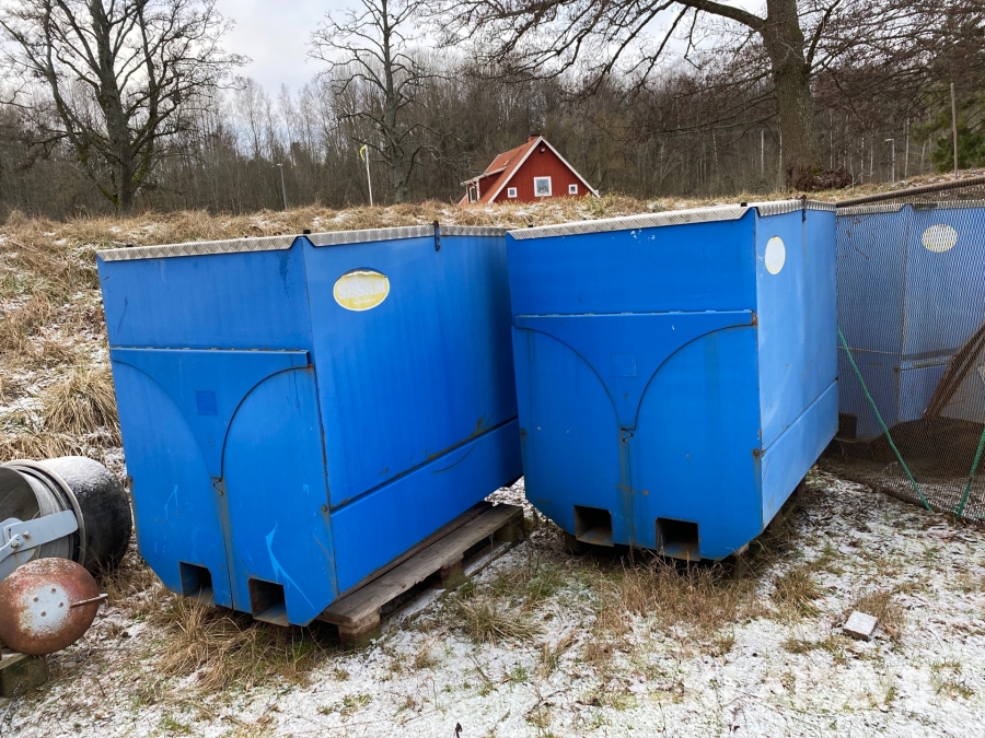 Container Sesam 1,8kubik Bottentömmande 3st