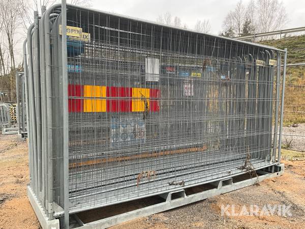 Byggstängsel 29st med fötter