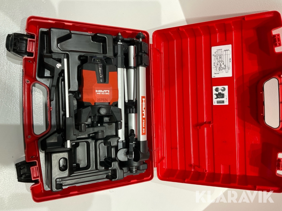 Planlaser Hilti PM40-MG, Malmö, Klaravik auktioner