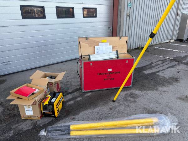 Skadeplatsbelysning 133 komplett