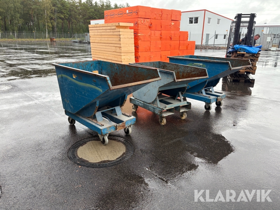 Tippcontainrar 3 st Intra