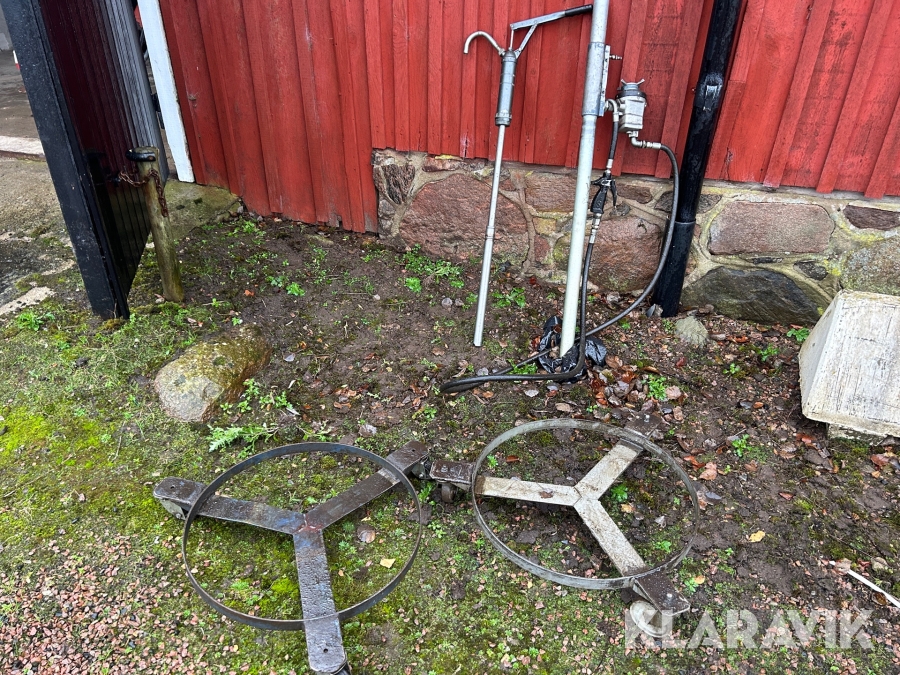 Fatvagn och fatpump 2 st