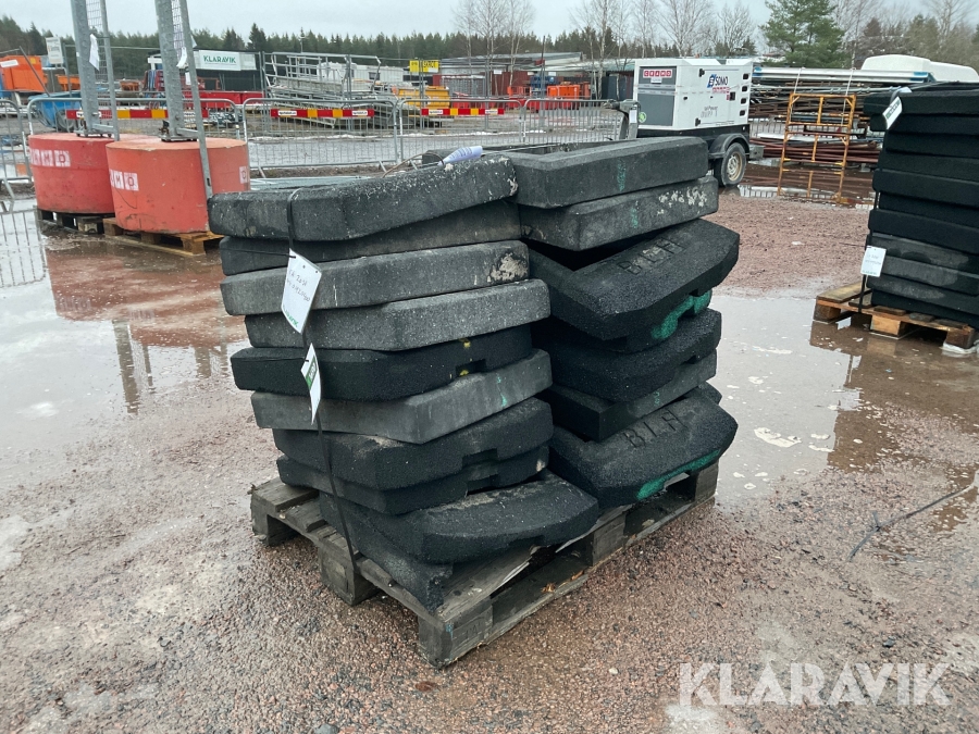 Stabiliserande fotplatta till varningskon Givakt-torn 15 kg 20 st