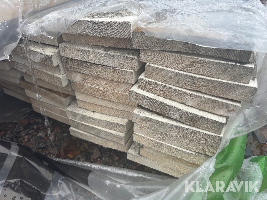 Virkespaket, 45x45,22x145 råplan 45x45 och ytterpanel