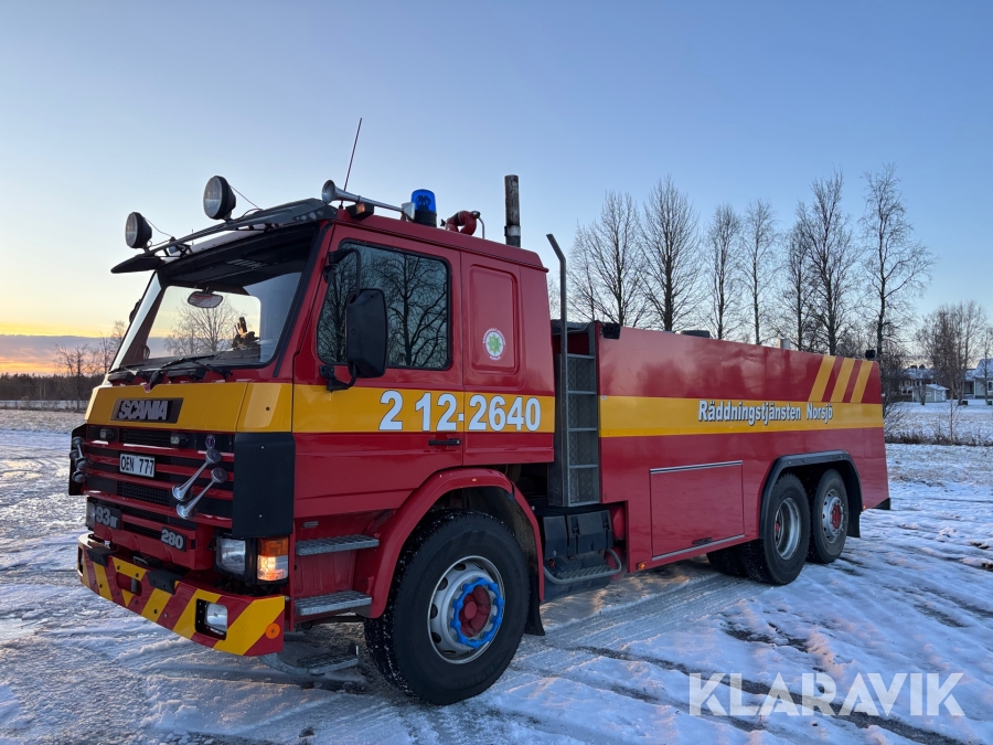 Brandbil Scania P93ML 6X2L