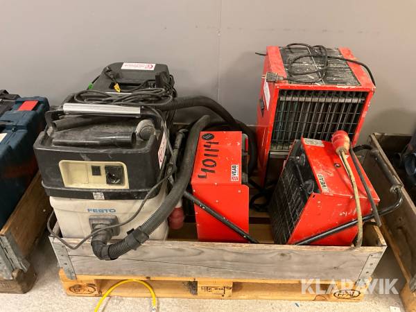 Värmefläktar, dammsugare och avfuktare