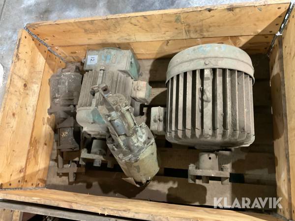 Drivmotorer 2st och bromslyftare 2st