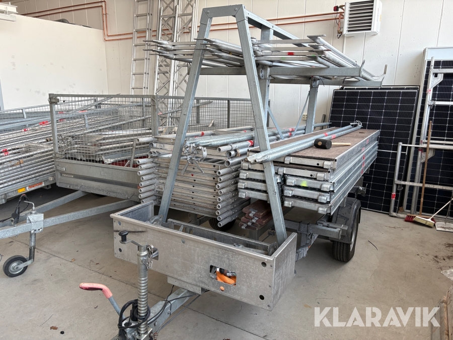 Ställningssläp Tysse Med byggställningar
